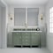 James Martin Vanities Brittany 60in Double Vanity, Smokey Celadon w/ 3 CM Carrara Marble Top 650-V60D-SC-3CAR - alternate 3